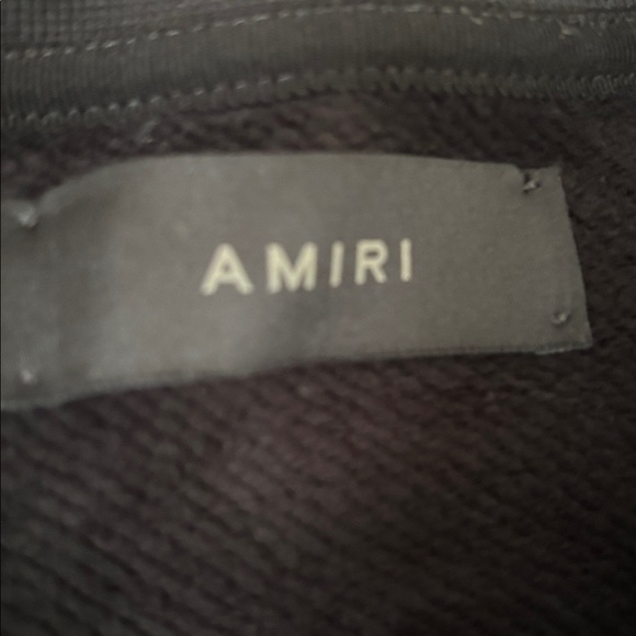 AMIRI Black Sweatshirt with Tropical Graphic - Picture 6 of 10